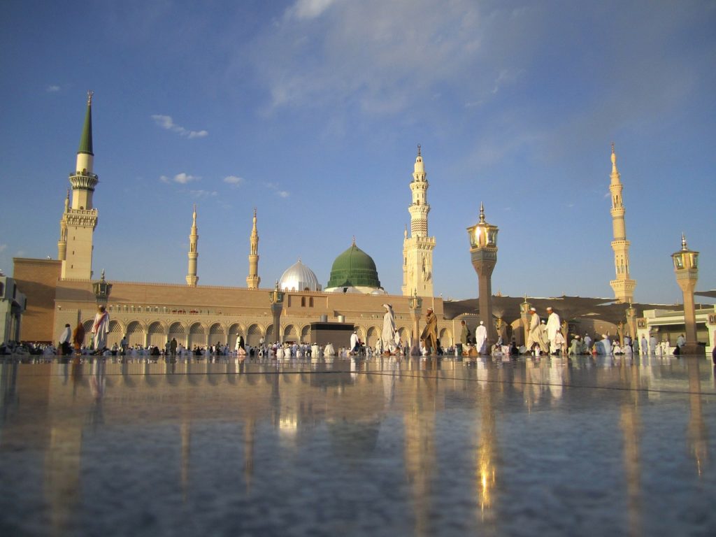 saudi arabia, mosque, towers